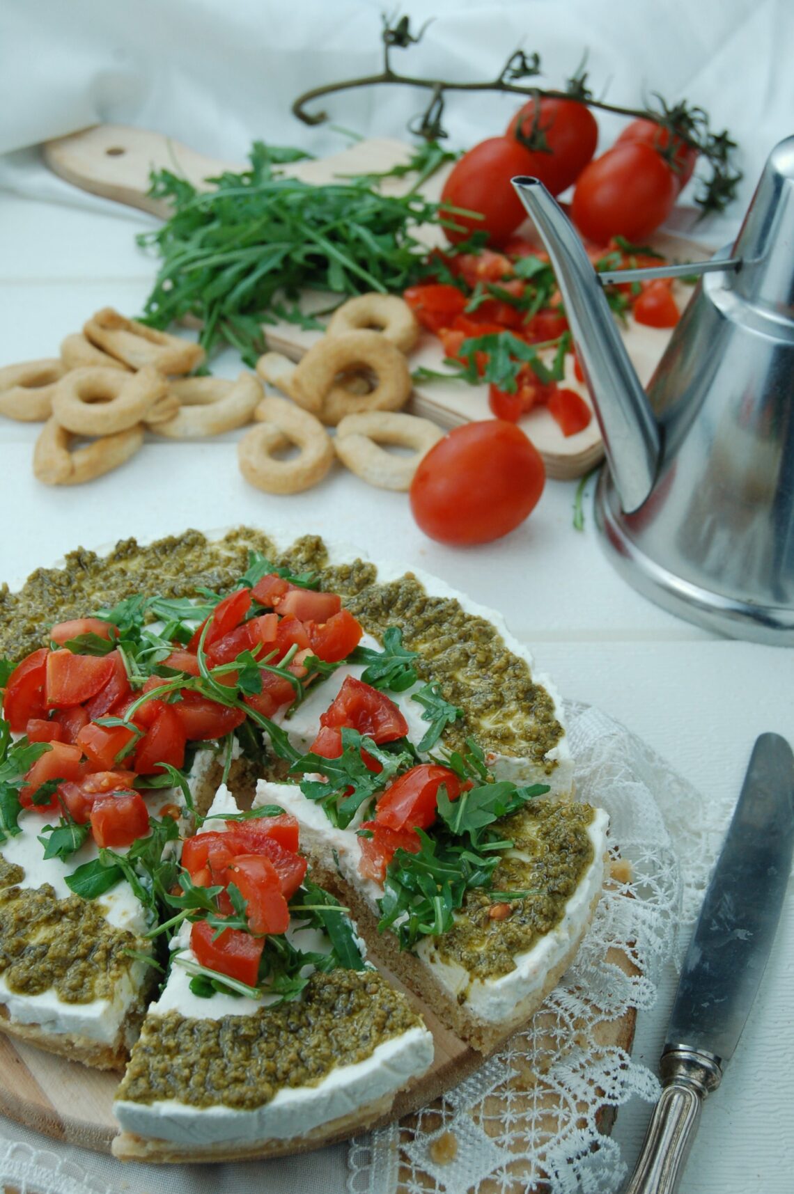 Cheesecake Salata Con Taralli E Ricotta