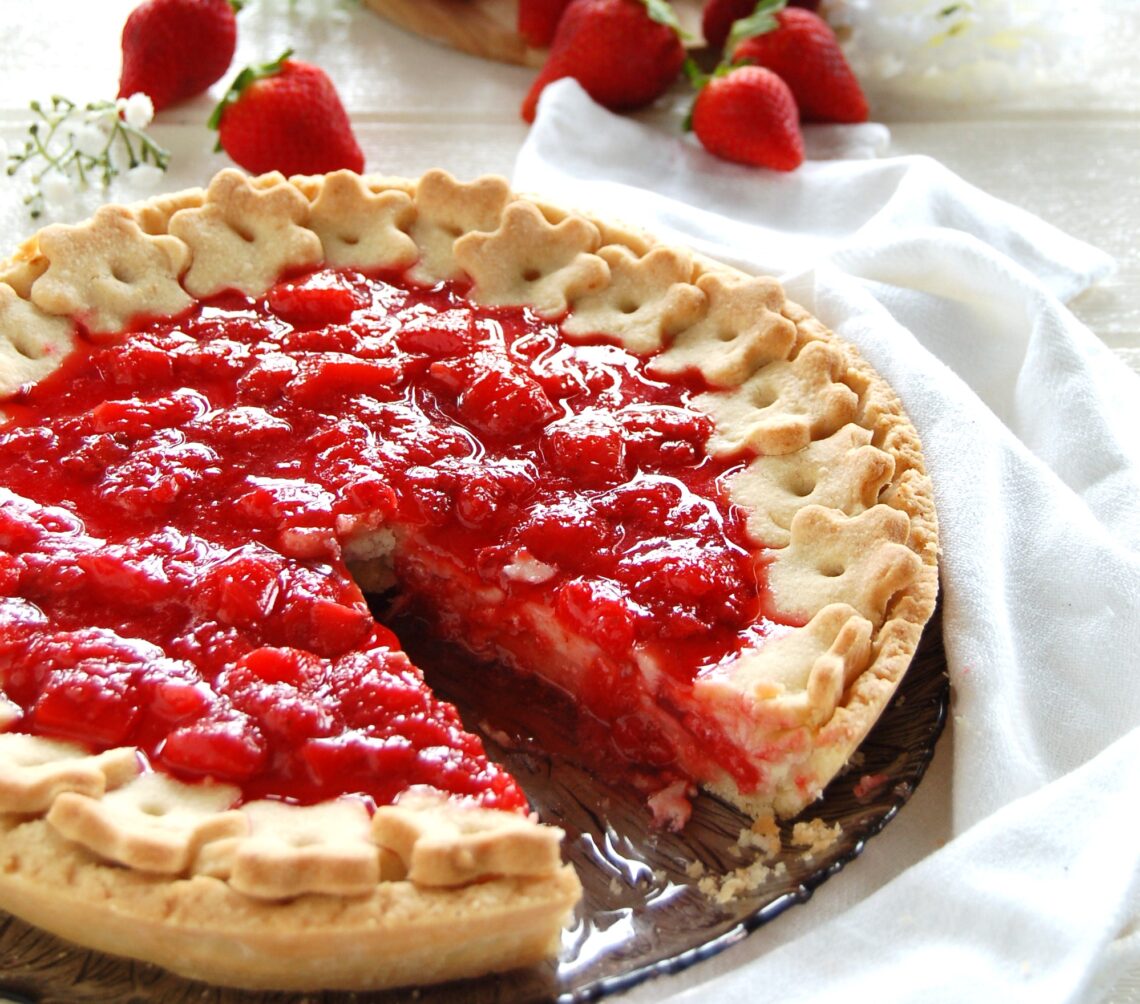 Crostata di ricotta e fragole